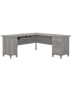 Bush Furniture Somerset 72inW L-Shaped Desk, Platinum Gray, Standard Delivery