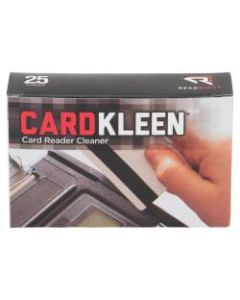 Read/Right CardKleen Magnetic Head Cleaner, 2.5in x 5.3in, Box Of 25