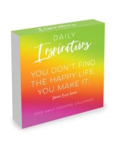 TF Publishing Inspirational Daily Desktop Calendar, 5-1/4in x 5-1/4in, Daily Inspiration, January To December 2022