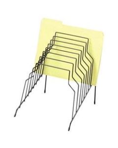Fellowes Wire Step File - 8 Compartment(s) - Drawer Size 8.50in x 14in - 11.8in Height x 10.1in Width x 12.1in Depth - Desktop - Black - Steel - 1Each