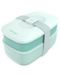 Bentgo Classic All-In-One Lunch Box Container, 3-13/16inH x 4-3/4inW x 7-1/8inD, Coastal Aqua