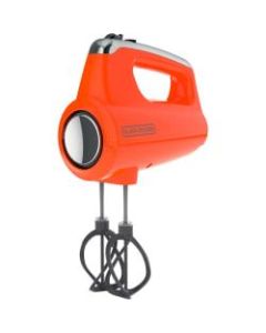 Black & Decker Helix Performance Premium Hand Mixer, Orange - 250 W - Tangerine