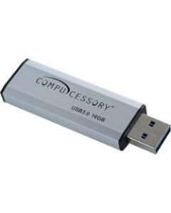Compucessory 16GB USB 3.0 Flash Drive - 16 GB - USB 3.0 - Silver
