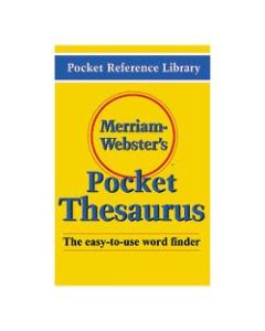 Merriam-Websters Pocket Thesaurus, Pack Of 3