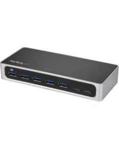 StarTech.com 7 Port USB C Hub - USB-C to 5x USB-A and 2x USB-C - USB 3.0 - 7 port USB Hub - USB C to USB A Hub - Powered USB Hub - USB Type C to USB - Turn a USB Type-C port on your laptop into five USB-A ports (5Gbps) & two USBC ports