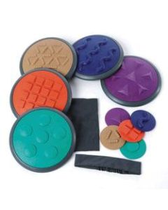GONGE 12-Piece Tactile Disc Set, Assorted Colors