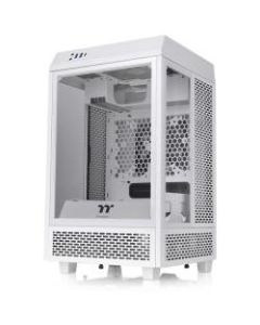Thermaltake The Tower 100 Snow Mini Chassis - Mini-tower - Snow - SPCC, Tempered Glass - 4 x Bay - 2 x 4.72in x Fan(s) Installed - 0 - Mini ITX Motherboard Supported - 3 x Fan(s) Supported