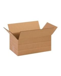 Office Depot Brand Multi-Depth Corrugated Cartons, 6in x 14in x 8in, Kraft, Pack Of 25