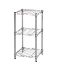 Honey-Can-Do Urban Steel Adjustable Storage Shelving Unit, 3-Tiers, Chrome