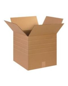 Office Depot Brand Multi-Depth Corrugated Cartons, 15in x 15in x 15in, Kraft, Pack Of 25