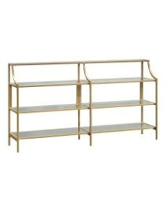 Sauder International Lux Console Table, Satin Gold