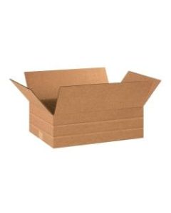 Office Depot Brand Multi-Depth Corrugated Cartons, 18in x 12in x 6in, Scored 4in, 2in, Kraft, Pack Of 25