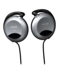 Maxell Stereo Ear Clips - Black - Wired - 32 Ohm - 20 Hz 22 kHz - Silver Plated Connector