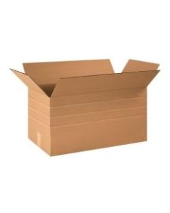 Office Depot Brand Multi-Depth Corrugated Cartons, 24in x 12in x 12in, Scored 10in, 8in, 6in, Kraft, Pack Of 25