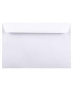 JAM Paper Booklet Envelopes, 6in x 9in, Gummed Seal, White, Pack Of 50 Envelopes
