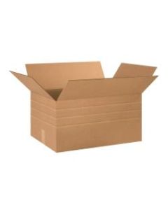 Office Depot Brand Multi-Depth Corrugated Cartons, 12in x 24in x 16in, Pack Of 15