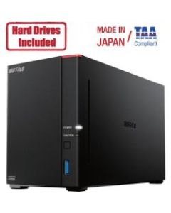 Buffalo LinkStation SoHo 720DB 4TB Hard Drives Included (2 x 2TB, 2 Bay) - -  1.30 GHz - 2 x HDD Supported - 2 x HDD Installed - 4 TB Installed HDD Capacity - 2 GB RAM - Serial ATA/600 Controller