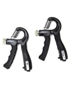 Mind Reader Hand Grip Trainers With Counters, 1inH x 4-1/4inW x 6-1/2inD, Black, Pack Of 2 Grip Trainers