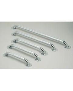 Medline Knurled Grab Bars, 32in, Chrome, Case Of 3