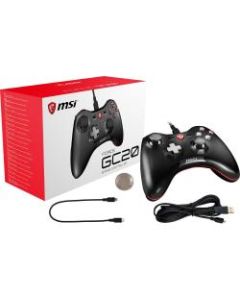 MSI Force GC20 Gaming Controller - Cable - USB - PC, Smartphone, Android, PlayStation 3 - 6.56 ft Cable