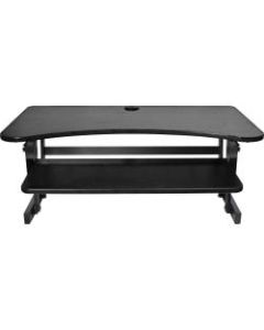 Lorell Deluxe Sit-To-Stand Desk Riser, Black