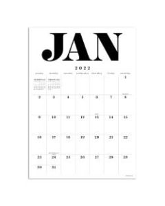 TF Publishing Medium Art Poster Wall Calendar, 12in x 17in, July 2021 To June 2022