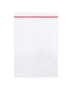 Office Depot Brand Industrial Zippered Job Ticket Holders, 9in x 12in, Clear, Case Of 15 Holders