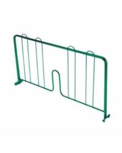 Thunder Group Pressure Fit Wire Shelf Divider For 24in Epoxy Shelves, 8in x 24in, Green