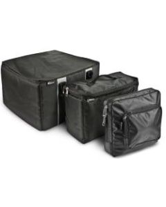 AutoExec File Tote, With Cooler Bag And Tablet Case, 10 1/2inH x 14inW x 17inD, Black/Gray