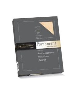Southworth Parchment Specialty Paper, 8 1/2in x 11in, 24 Lb, Copper, Pack Of 100