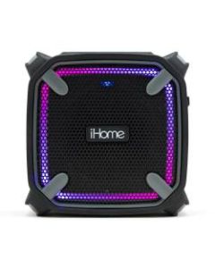 iHome Weather-Tough IBT371BGC Bluetooth Portable Speaker, Black/Gray