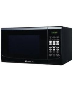 Emerson MW9255B Microwave Oven - Single - 6.73 gal Capacity - Microwave - 10 Power Levels - 900 W Microwave Power - 120 V AC - Plastic, Glass - Black