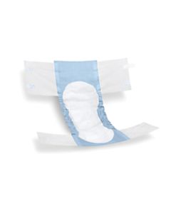 FitRight Extra Disposable Briefs, Large, Blue/White, 20 Briefs Per Bag, Case Of 4 Bags