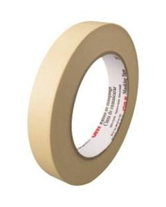 3M 203 Masking Tape, 3in Core, 0.75in x 180ft, Natural, Pack Of 48