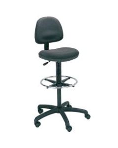 Safco Precision Extended-Height Fabric Chair, Black