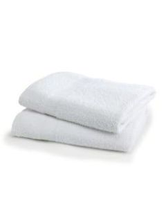 Medline Interblend Bath Towels, 22in x 44in, 6 Lb, White, Pack Of 12