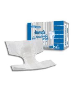 Attends Breathable Briefs, X-Large, 45in-58in, Box Of 20