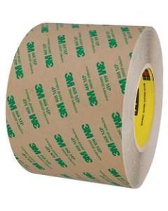 3M 468MP Adhesive Transfer Tape, 3in Core, 6in x 60 Yd., Clear, Case Of 8