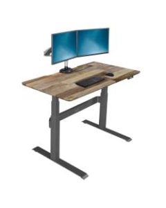 VARIDESK ProDesk Electric Height-Adjustable Desk, 48inW, Reclaimed Wood