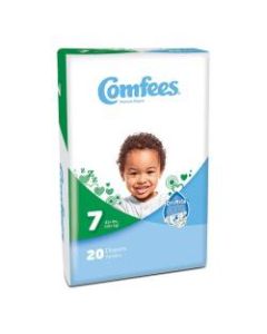 Attends Comfees Baby Diapers, Size 7, White, Pack Of 20