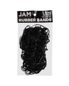 JAM Paper Rubber Bands, Black, Size 117B, Pack Of 100 Rubber Bands