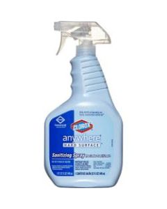 Clorox Commercial Solutions Anywhere Hard Surface Sanitizing Spray - Spray - 32 fl oz (1 quart) - 432 / Pallet - Clear
