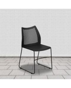 Flash Furniture HERCULES Series Stack Chairs, Black, Set Of 5 Chairs