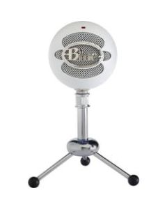 Blue Snowball Wired Condenser Microphone - 40 Hz to 18 kHz - Cardioid, Omni-directional - Stand Mountable - USB