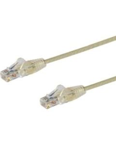 StarTech.com 3ft CAT6 Cable - Slim CAT6 Patch Cord - Gray - Snagless RJ45 Connectors - Gigabit Ethernet Cable - 28 AWG - LSZH (N6PAT3GRS)