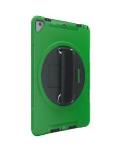 CTA Digital: Protective Case with Build in 360? Rotatable Grip Kickstand for iPad 7th & 8th Gen 10.2?, iPad Air 3 & iPad Pro 10.5?, Green - Impact Resistant, Drop Resistant - Silicone - Hand Strap - 10.3in Height x 7.3in Width x 0.8in Depth - 1 Pack