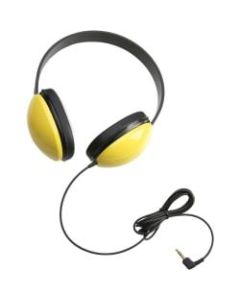 Califone 2800 Listening First Stereo Headphones - Stereo - Yellow - Mini-phone (3.5mm) - Wired - 25 Ohm - Over-the-head - Binaural - Ear-cup - 5.50 ft Cable