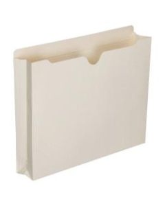 SKILCRAFT Manila Double-Ply Tab Expanding File Jackets, 2in Expansion, Letter Size Paper, 8 1/2in x 11in, 30% Recycled, Box Of 50