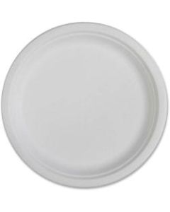Genuine Joe Disposable Plates, 10in Diameter Plate, White, Pack Of 50