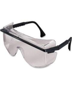 Uvex Safety Astro OTG 3001 Safety Glasses - Scratch Resistant, Adjustable, Adjustable Temple, Comfortable, Cushioned - Polycarbonate Lens, Nylon Frame, Nylon Temple - Clear, Black - 1 Each